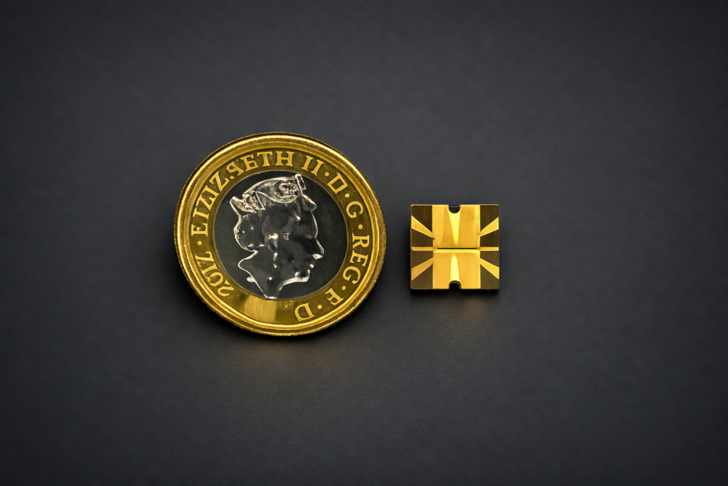 Trap chip with one pound coin